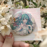 〔花の精灵〕初音未来同人周边 画师稿件授权 立牌 吧唧58mm 包邮