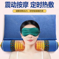 颈椎枕头护颈椎助睡眠睡觉专用糖果圆柱加热决明子艾草荞麦护颈枕