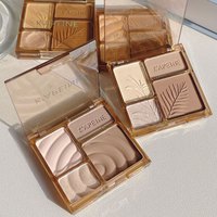 白色化妆修容盘高光修容提亮盘正品哑光修容粉防水高光四色盘鼻影