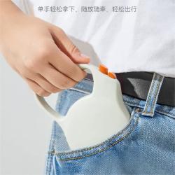嬉皮狗 猫猫狗狗小型通用口袋装便携莫兰迪自动可收缩牵引绳0130会员福利