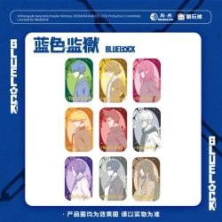 栗汀 《蓝色监狱》花影系列烫金圆角方吧唧 徽章