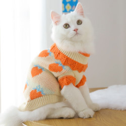 猫咪衣服冬季保暖幼猫防掉毛宠物猫猫冬装布偶猫英短秋冬小猫毛衣