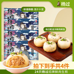 杨过 苏州名点杨过鲜肉生煎生煎包早餐速食冷冻半成品300g*4袋