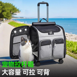 双肩便携缅因猫包小型猫咪狗狗比熊背包外出狗包拉杆箱包宠物用品