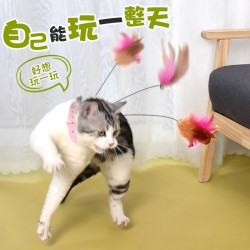 自动逗猫棒猫玩具好玩自嗨解闷神器羽毛项圈猫咪用品大全萌宠好物
