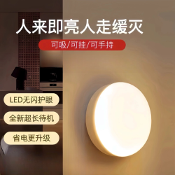 感应小夜灯暖光