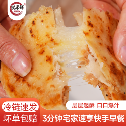 铭来鲜 黑椒/芝士牛肉馅饼组合营养美味金黄拉丝酥脆0反式脂肪酸