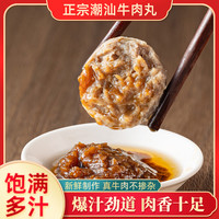 潮汕正宗牛肉丸250g*4包 汕头特产Q弹爆汁火锅丸子