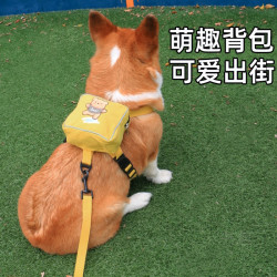 宠物狗狗背包可爱牵引胸背带中型犬小型犬书包外出柯基泰迪自背包
