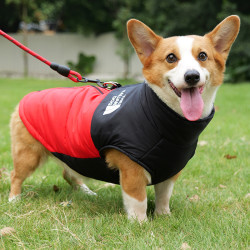 脆调 可牵引狗狗衣服秋冬款棉服中大型犬柴犬柯基冬季保暖狗面棉衣马甲