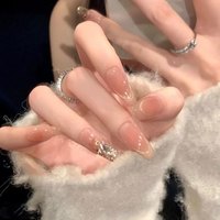 D美拉德纯手工穿戴甲美甲指尖猫眼高级感甲片平替好物