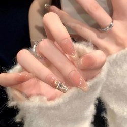 D美拉德纯手工穿戴甲美甲指尖猫眼高级感甲片平替好物