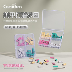 托尼美甲迷你打磨砂圈不锈钢轴心卸甲刻磨建构高强度耐磨沙圈55
