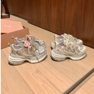 SheII 双层鸳鸯带厚底增高休闲运动鞋女老爹鞋E5109038