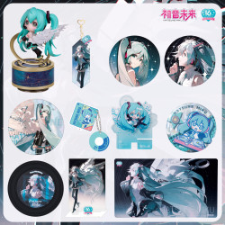漫家动漫 漫家正版 初音未来16TH生日纪念凝聚未来徽章色纸