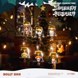 狼博旺 三丽鸥家族冬日系列发光挂件潮玩手办饰品可爱少女心凯蒂猫