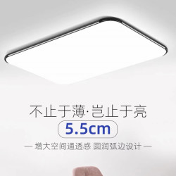 客厅灯新款超薄吸顶灯遥控卧室灯具简约现代家用大气阳台灯铝材