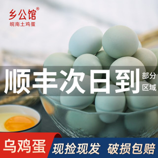乡公馆 乌鸡蛋绿壳土鸡蛋新鲜正宗农家散养绿皮草鸡蛋谷物山鸡30枚