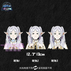 芙莉莲变换车贴二次元动漫卡片防水材质进口