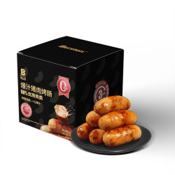 Moodles 魔斗仕纯肉90%烤肠爆汁烤肠1000g*2盒-达人推荐