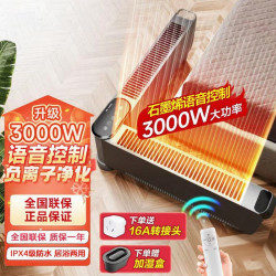 格力 3000W踢脚线语音取暖家用大面积防水电暖气