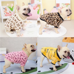 中型犬衣服冬装加厚法兰绒泰迪金毛斗牛狗法斗睡衣英斗巴哥八哥