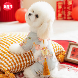 嬉皮狗 —狗狗衣服蝴蝶流苏秋冬款泰迪小型犬宠物冬季会员福利8039