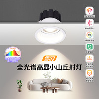 雷士 照明led射灯嵌入式客厅小山丘洗墙射灯全光谱家用防眩无主灯