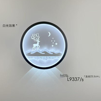走廊灯壁灯过道灯简约网红客厅装饰灯卧室高级感玄关轻奢圆形创意