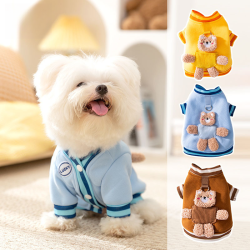 嬉皮狗 —春秋款小熊狗狗衣服卫衣小型犬比熊泰迪宠物会员福利0091
