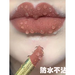 奶茶色不沾杯肉桂奶茶吃土色口红防水持久保湿滋润口红30到40岁