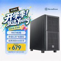 银昕 星斗SETA X1M MATX机箱 (多组5.25"光驱位/支持长显卡/360MM水冷/Type-C)