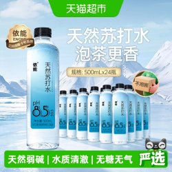 依能 天然苏打水 无糖无汽弱碱性 500ml*24瓶