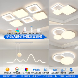 家用新款LED圆形现代客厅灯简约大气全屋灯具套餐卧室护眼吸顶灯