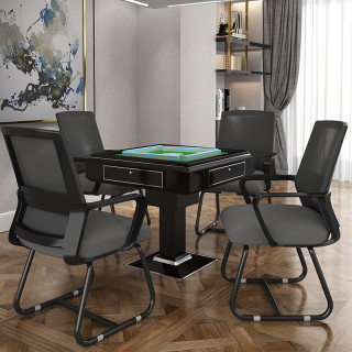 棋牌室专用打麻将椅子茶楼麻将馆座椅加高加固靠背舒适凳子办公椅