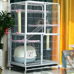 猫笼子家用别墅超大三层室内带厕所小型猫舍猫屋猫咪笼子