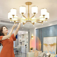 客厅吊灯2025年新款轻奢现代简约主灯具大全全屋组合套餐广东中山