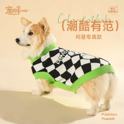 宠咩 狗狗衣服猫咪柯基柴犬泰迪猫咪小狗宠物冬天衣服保暖毛衣暖冬