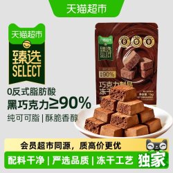 天猫超市 90%黑巧纯可可脂冻干巧克力