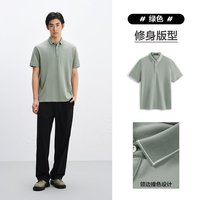 移动端：太平鸟 男士翻领短袖POLO衫