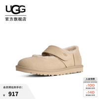 UGG 1184232 MDSD 圆头魔术贴休闲玛丽珍便鞋 芥菜籽色 38