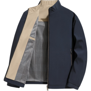 罗蒙 立领防风夹克 藏青 3XL 男士外套
