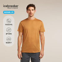 icebreaker 美利奴羊毛 125g Sphere 短袖T恤 赭石 M
