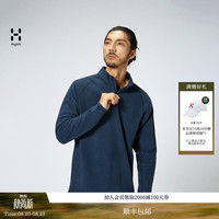 HAGLÖFS HAGLOFS火柴棍Micro fleece 1/2 zip户外男女款保暖抓绒衣上衣 男款-拉普蓝 S