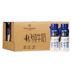 1号会员店 1号店4.0g乳蛋白全脂纯牛奶 200ml*24瓶