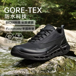 Ecco/爱步2026新款男防水黑色厚底透气运动休闲鞋 Biom720 健步850304