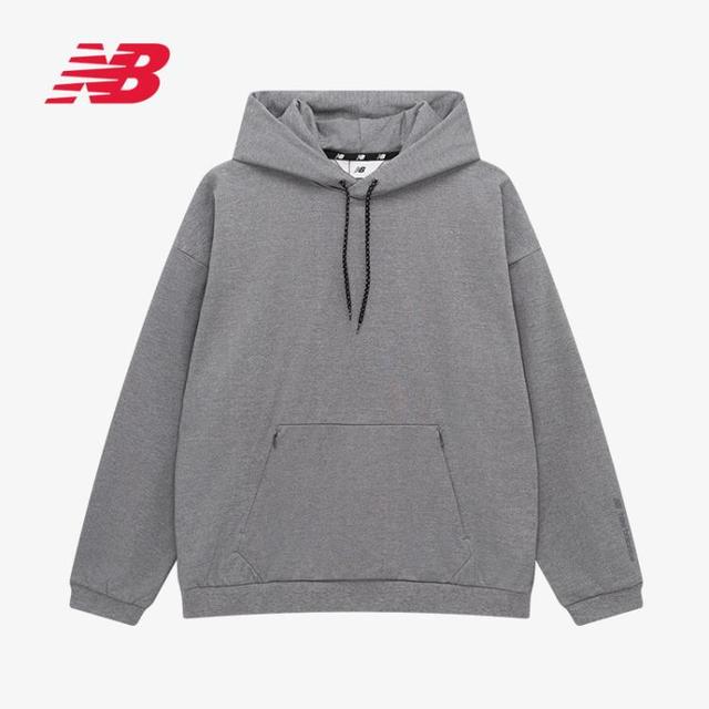 new balance 男式连帽长袖针织卫衣