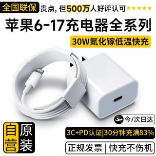 30分钟充满50% 苹果充电器套装+20W快充头+闪充线  单Type-C口 线充套装 20W