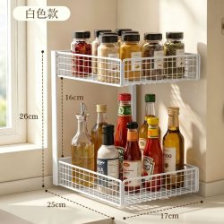 有乐 厨房置物架多功能调料品收纳架调味罐储物架家用台面分层调料架子