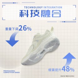 KUMPOO 专业羽毛球鞋女鞋防滑透气减震耐磨抗扭运动鞋男熏风D26